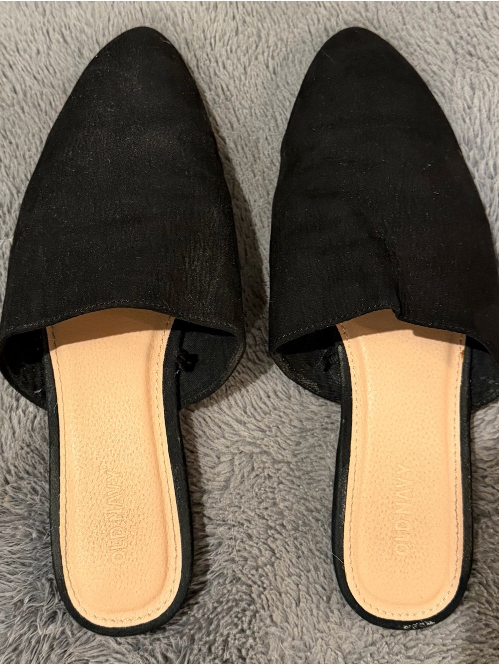 Women’s Black Old Navy Slip-On Pointed-Toe Mules